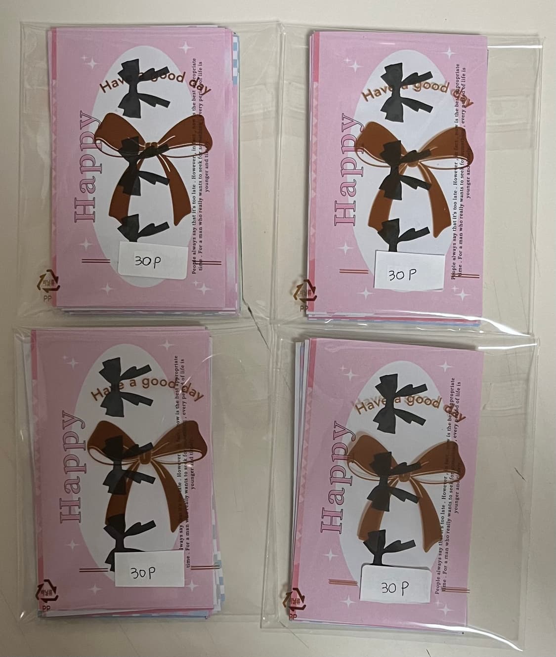 수량4개)감성 다꾸 스티커 30장 (무중복) 상품이미지1