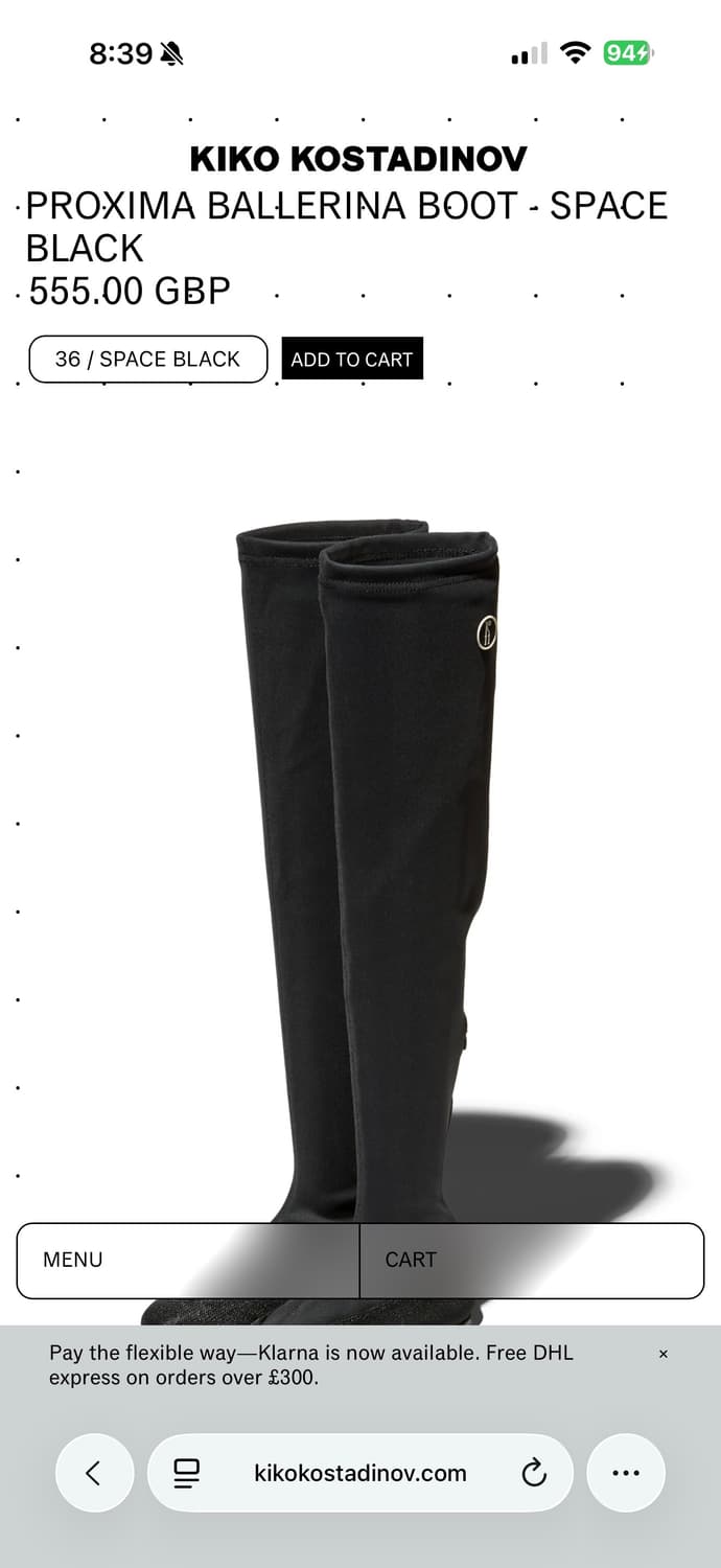 Kiko kostadinov 발레리나 부츠 상품이미지2