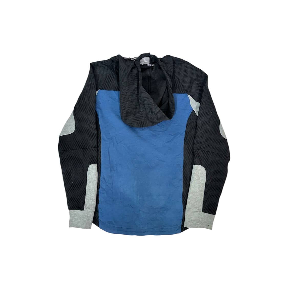 푸마 블루 블랙 후드 배색 트랙탑 져지 S 상품이미지6