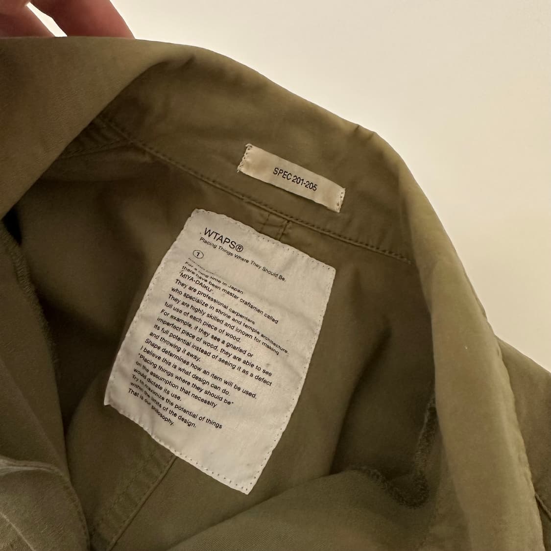 더블탭스 wtaps 밀리터리 자켓 상품이미지5