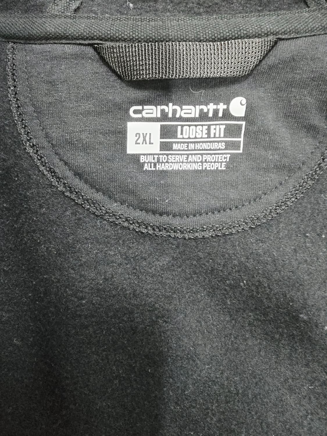 칼하트 블랙 후드집업 루즈핏 상품이미지9