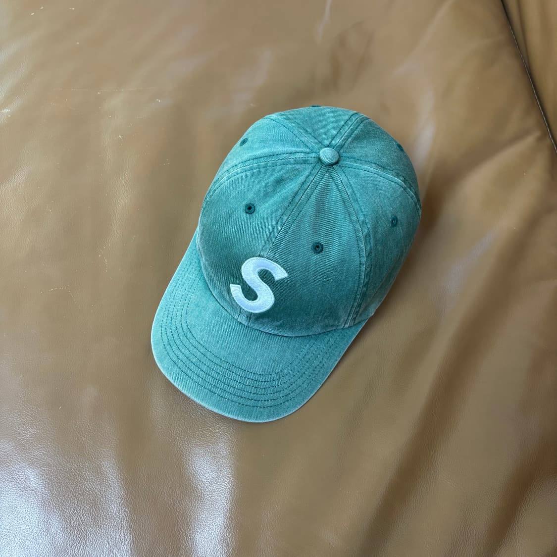 슈프림 S로고 볼캡 모자 20SS 피그먼트 세이지 그린 상품이미지6