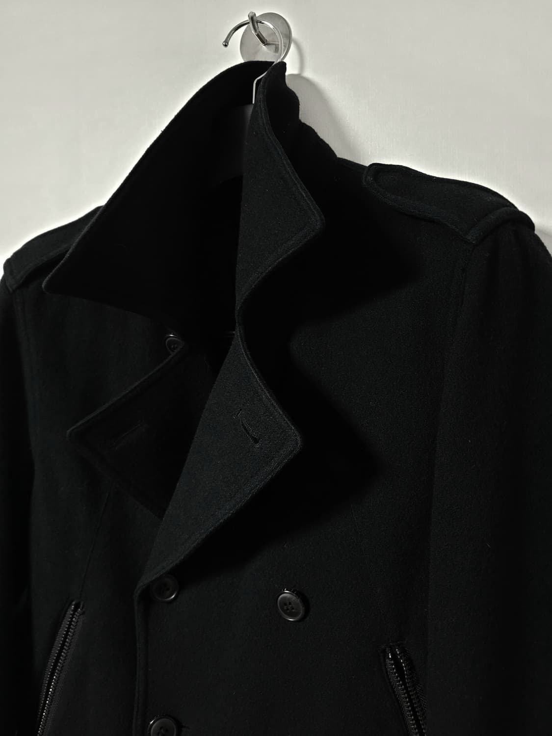 Black barrett 밀리터리 배틀 드레스 피코트 상품이미지5