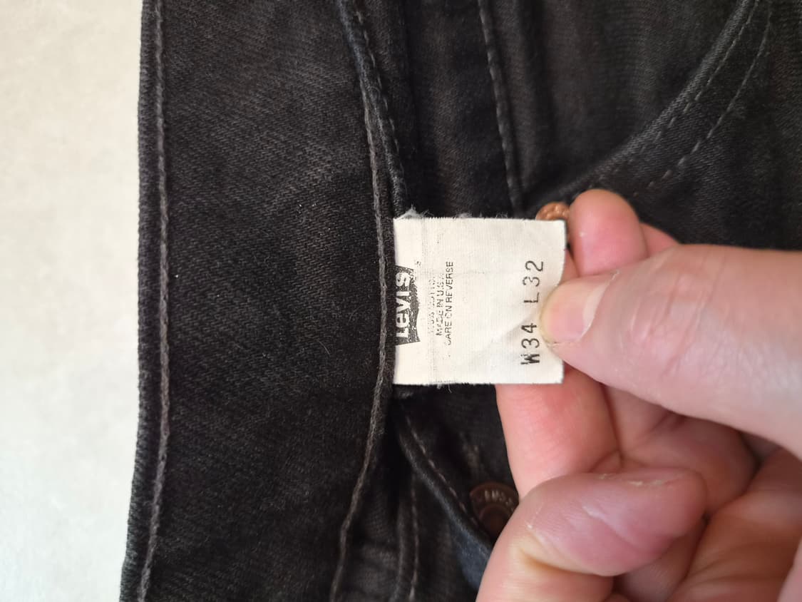 빈티지 리바이스 517 블랙진 오렌지탭 34x32 상품이미지4