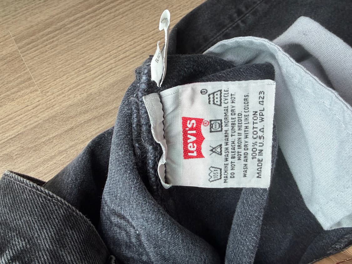 리바이스 501 빈티지 흑청 made in usa 상품이미지3