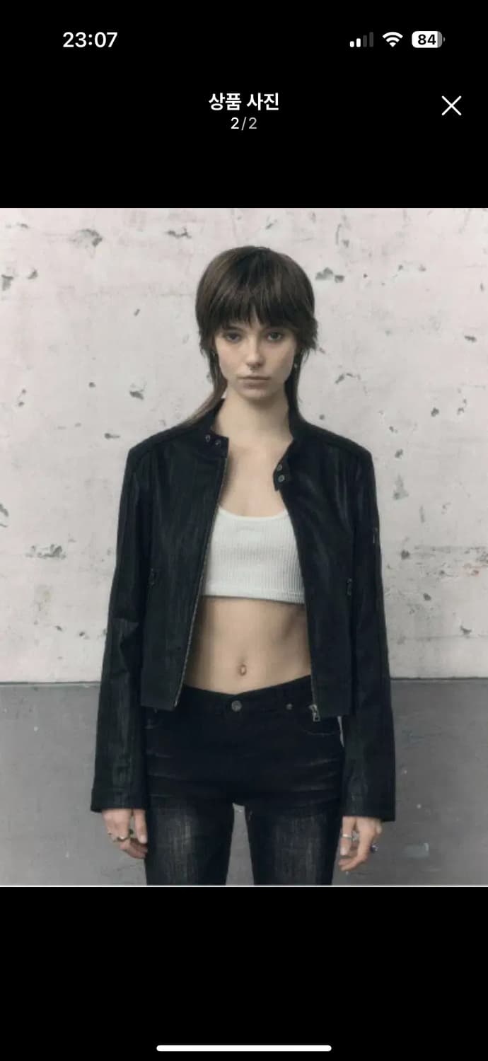 보헴서 needle point leather biker jacket 상품이미지2