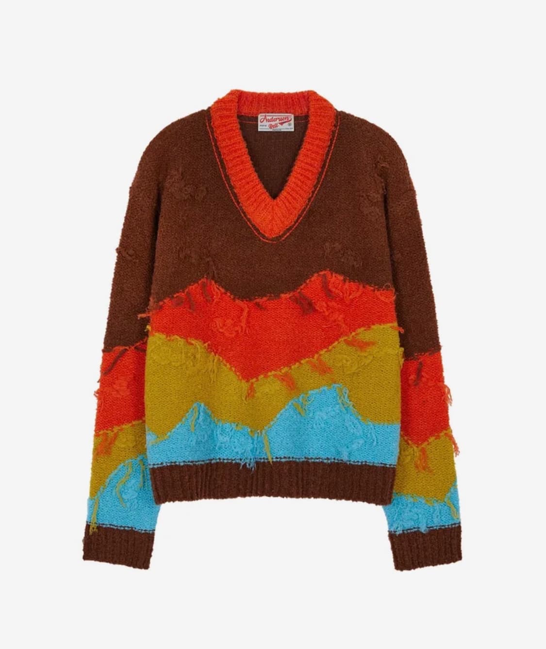 [M] 앤더슨벨 마운틴 인타샤 v넥 스웨터 상품이미지3