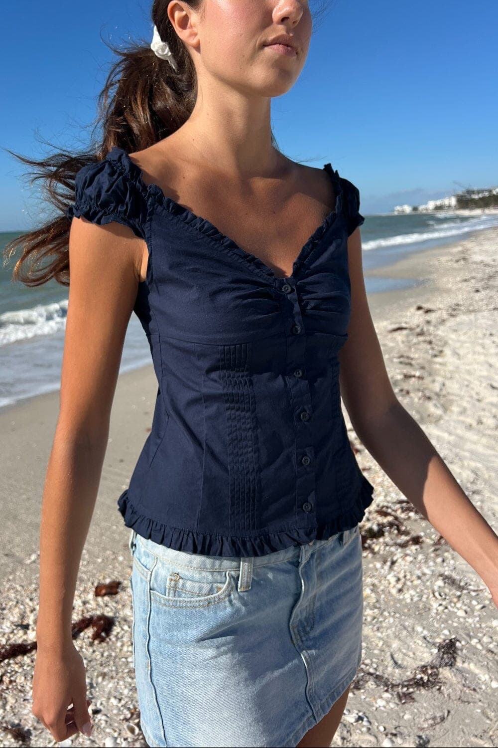 브랜디멜빌 ELENA TOP (NAVY) 상품이미지2