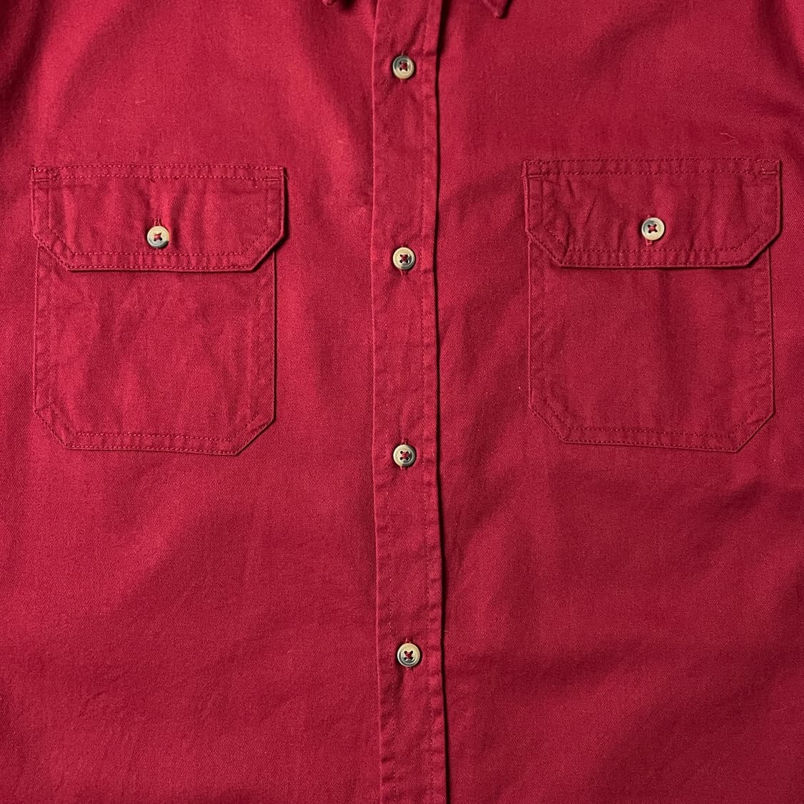 WRANGLER 랭글러 빈티지 레드 코튼셔츠 A00399 상품이미지3