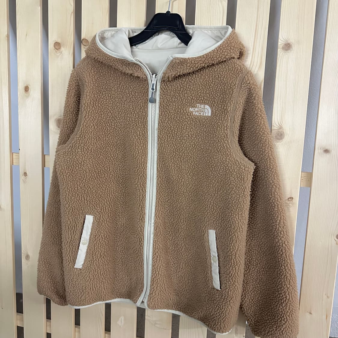 (S) 노스페이스 리버시블 양면 플리스 후리스 후드 자켓 상품이미지3