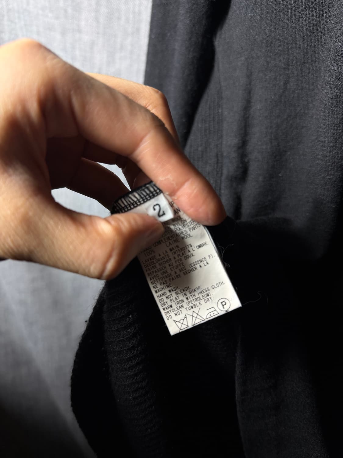 Y’s 요지야마모토 니트집업 상품이미지5