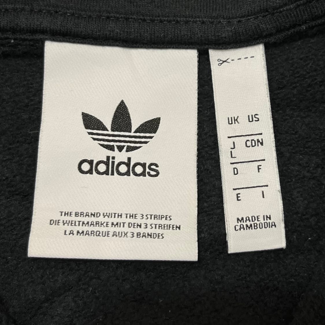 아디다스 신형 트레포일 블랙 후드집업 상품이미지5