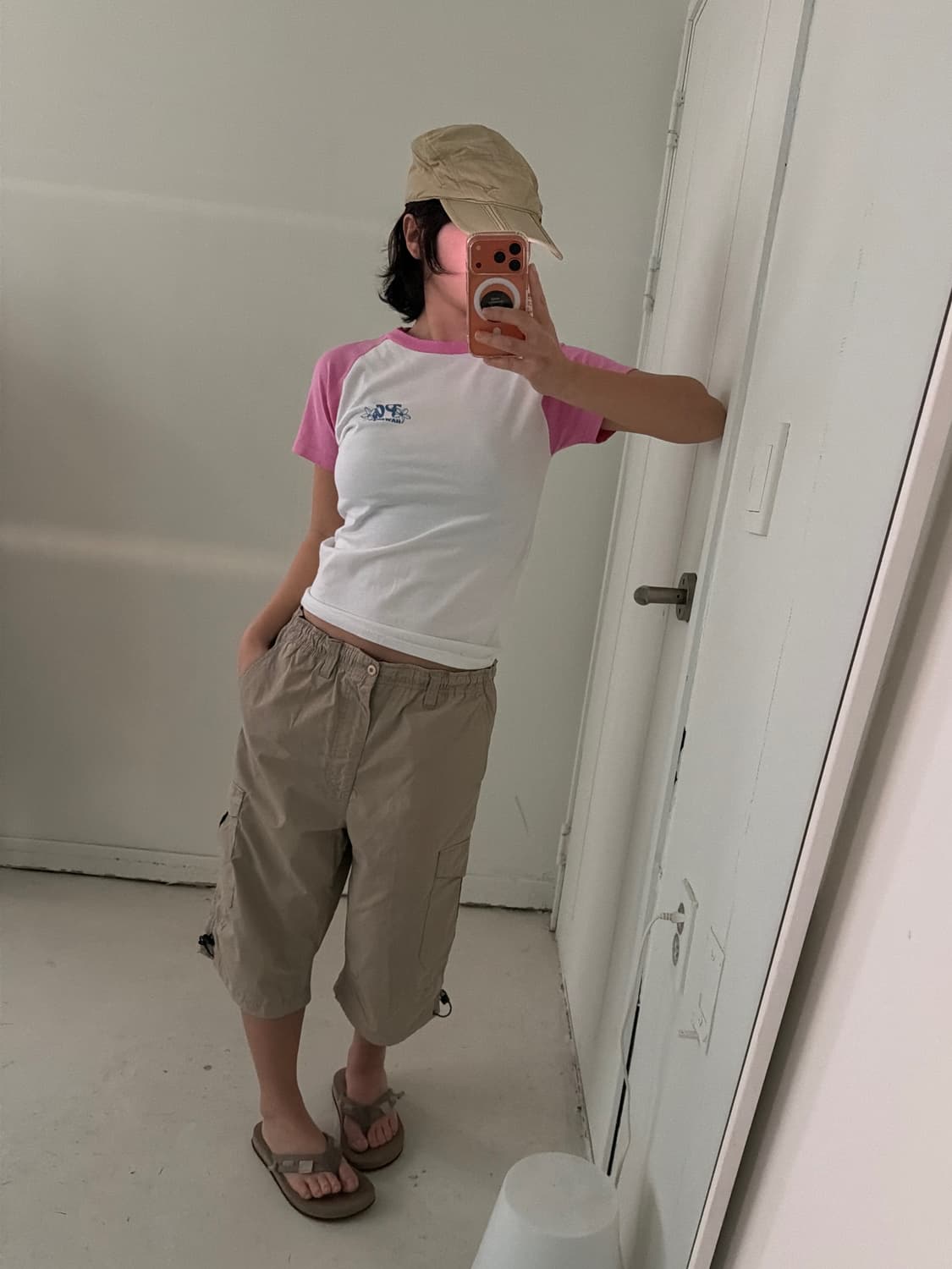 일본빈티지 Airwalk 베이지 카고 하프팬츠 상품이미지5