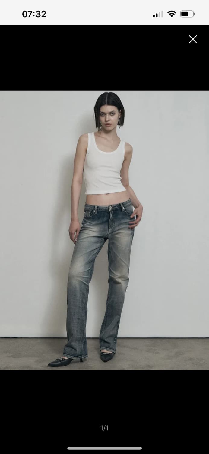 보헤미안서울 크럼플드 워싱 데님 팬츠 라이트블루 M 상품이미지1