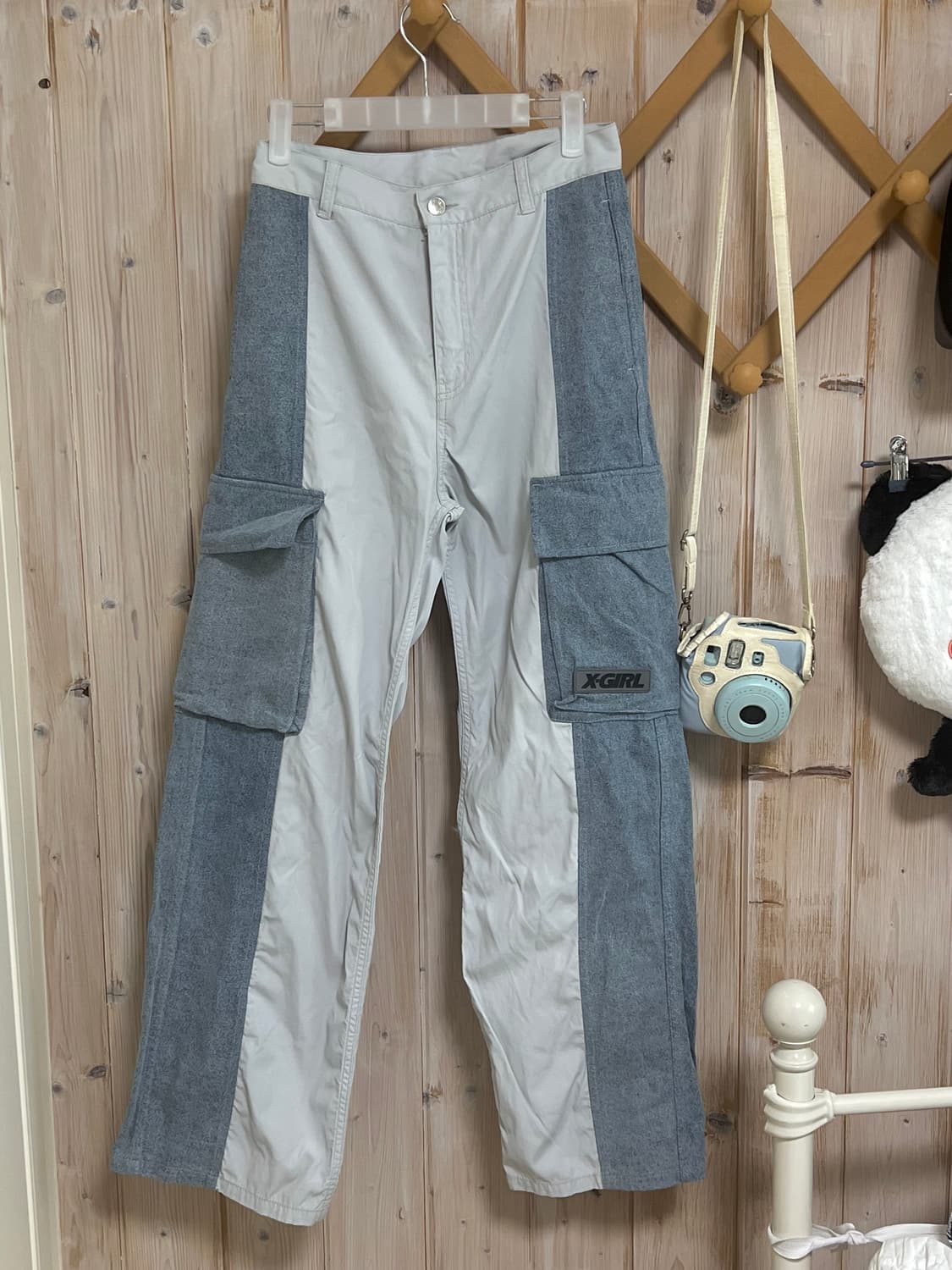 X-girl  카고 데님 코튼 멀티 포켓 팬츠 상품이미지2