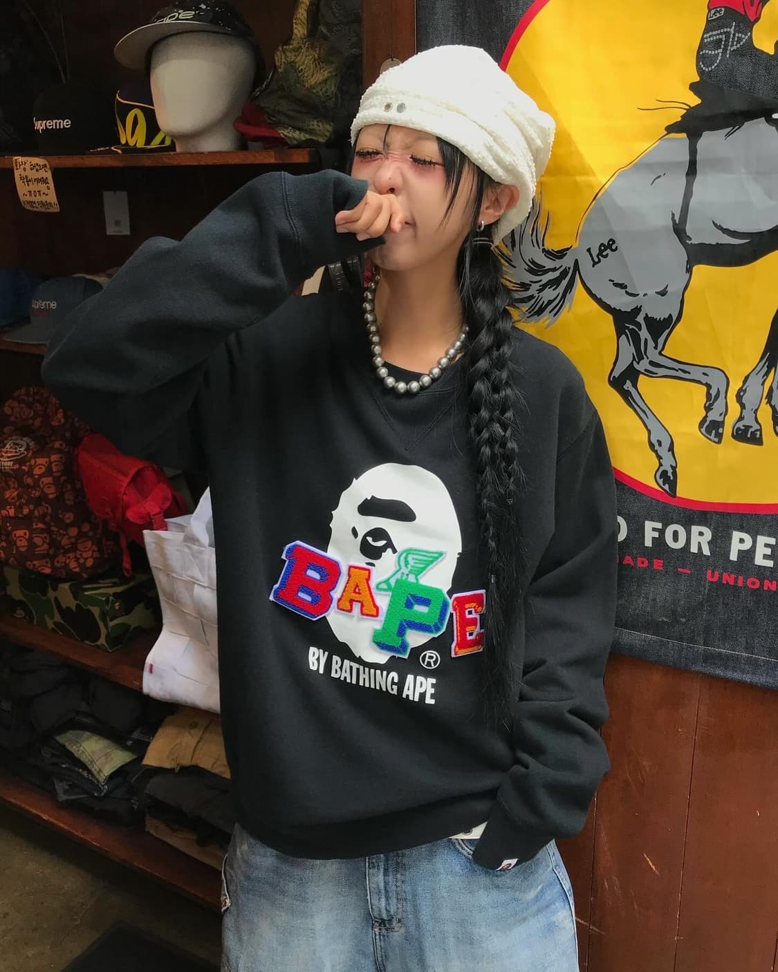 Bape Saru Patch Sweatshirts 상품이미지1