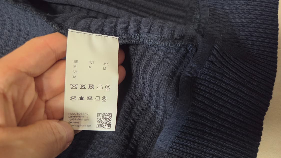 휴고 보스 기하학 니트  블루종 점퍼   상품이미지4