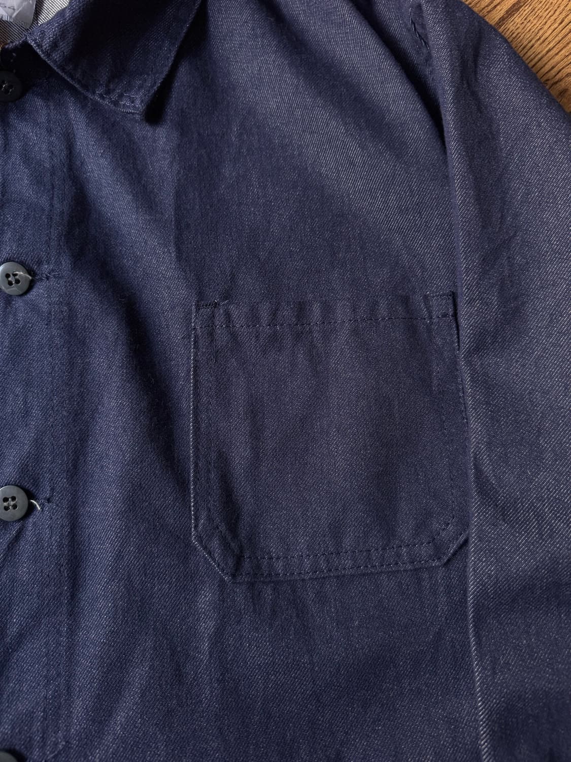 [XL]90's Made in France 프렌치 데님 워크자켓 상품이미지4