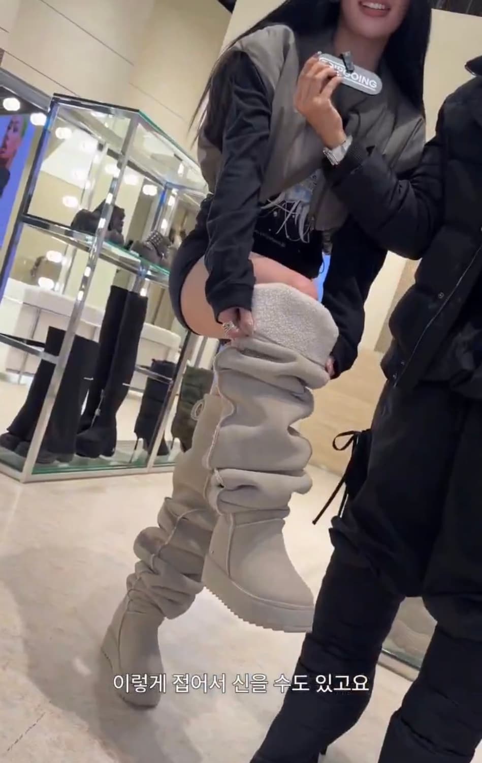 YELLO 옐로 베이지 부츠 상품이미지6