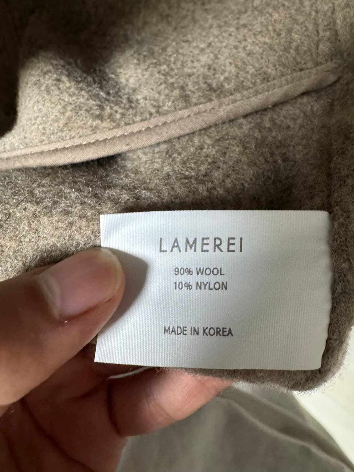 라메레이 핸드메이드 울 코트 상품이미지4
