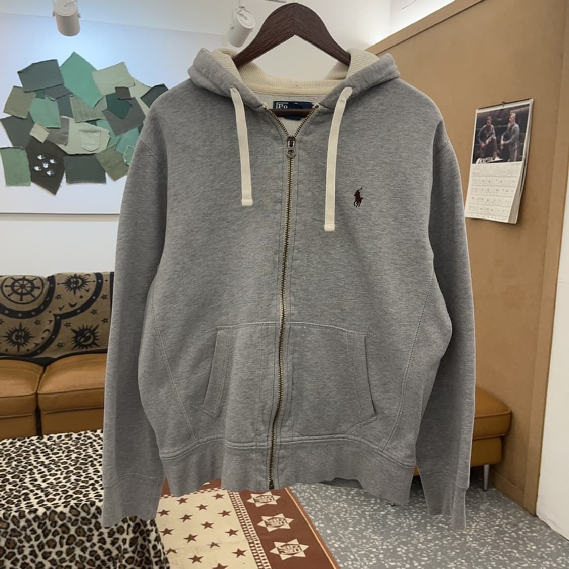 폴로 랄프로렌 캐주얼 윈터베이직 약기모 후드집업 L C08896 상품이미지3