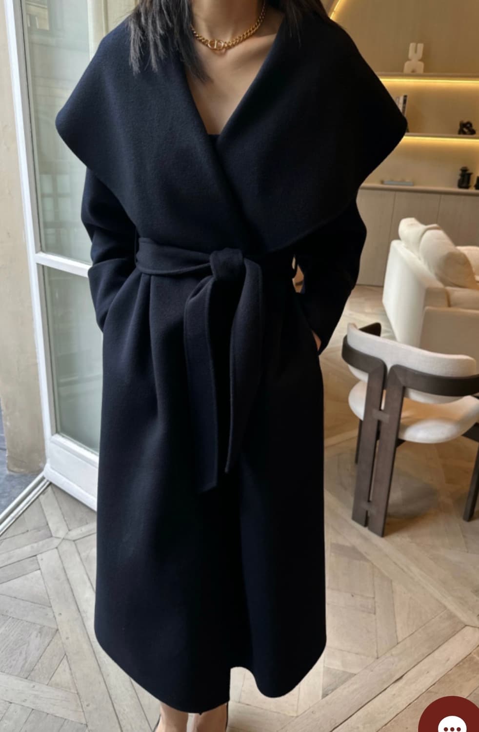 마이아이코 와이드카라 코트 상품이미지4