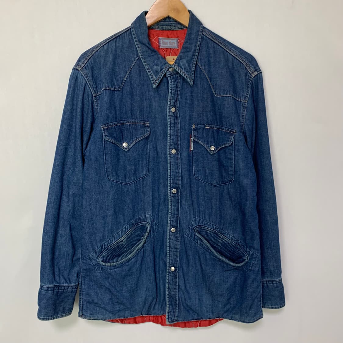 Blue Blue 데님 퀼팅 셔츠 자켓 블루블루 청자켓 빈티지 상품이미지2