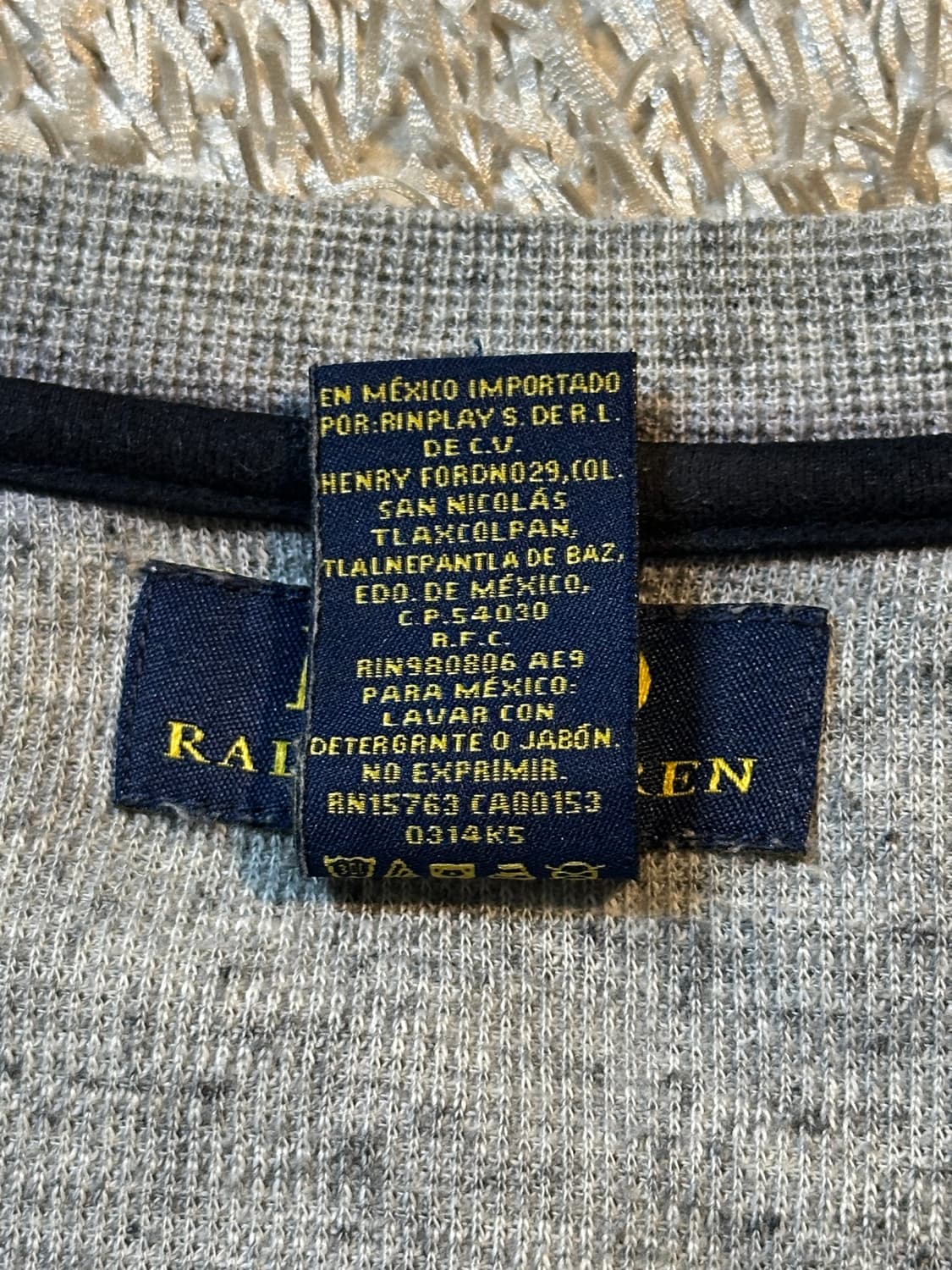 폴로 랄프로렌 POLO 신형 네이비포니 와플 롱슬리브 그레이 상품이미지5