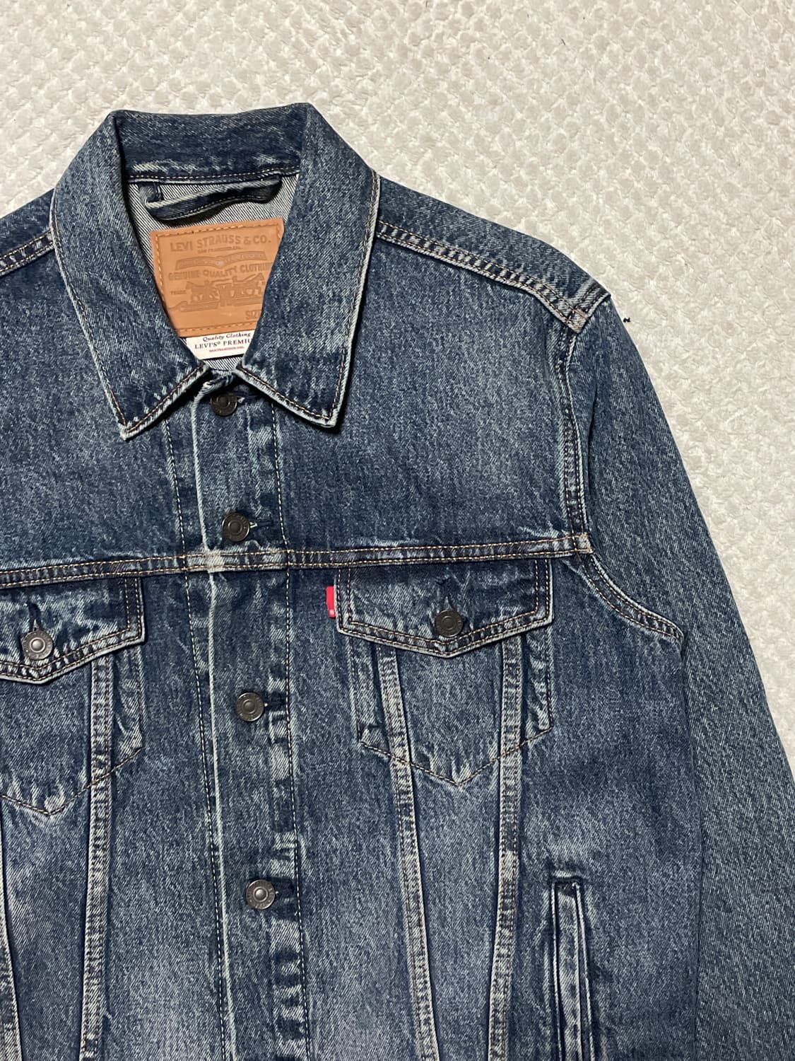 리바이스 프리미엄 빅E 블랭크 탭 타입3 데님 트러커 청자켓 상품이미지3