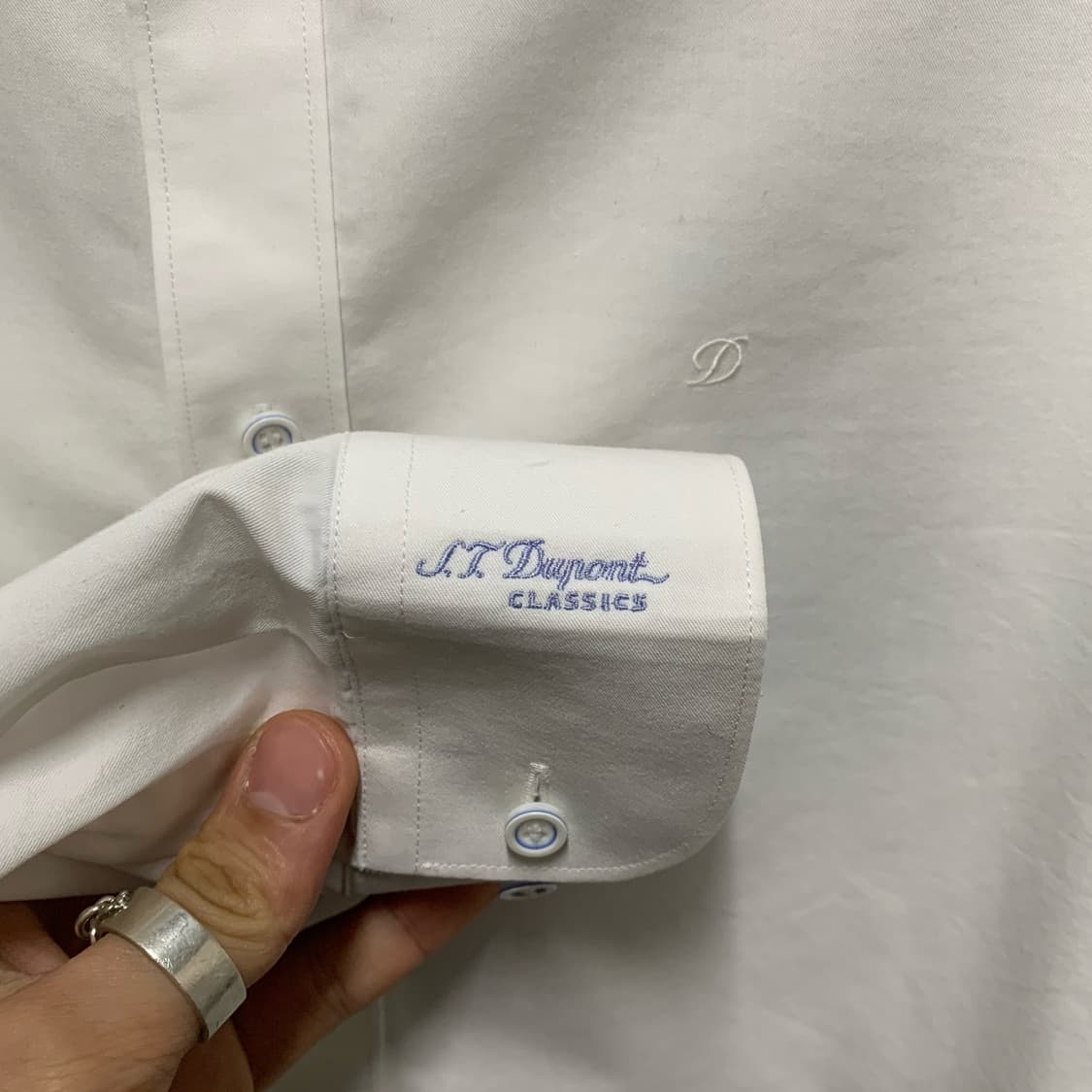 [L] S.T. 듀퐁 화이트 코튼 셔츠 상품이미지4