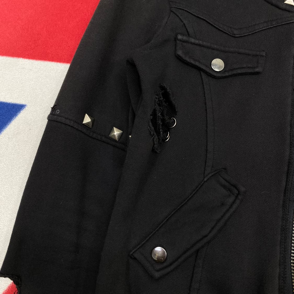 빈티지 y2k 디스 후드집업 실측 여성 44-55 상품이미지4