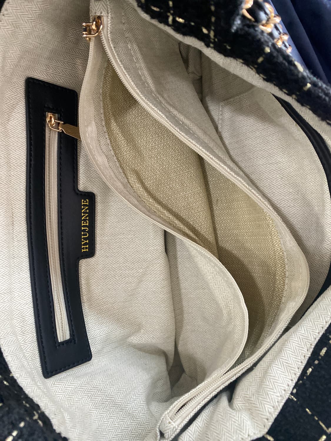 휴젠느 리파백 트위드 체인백 상품이미지5