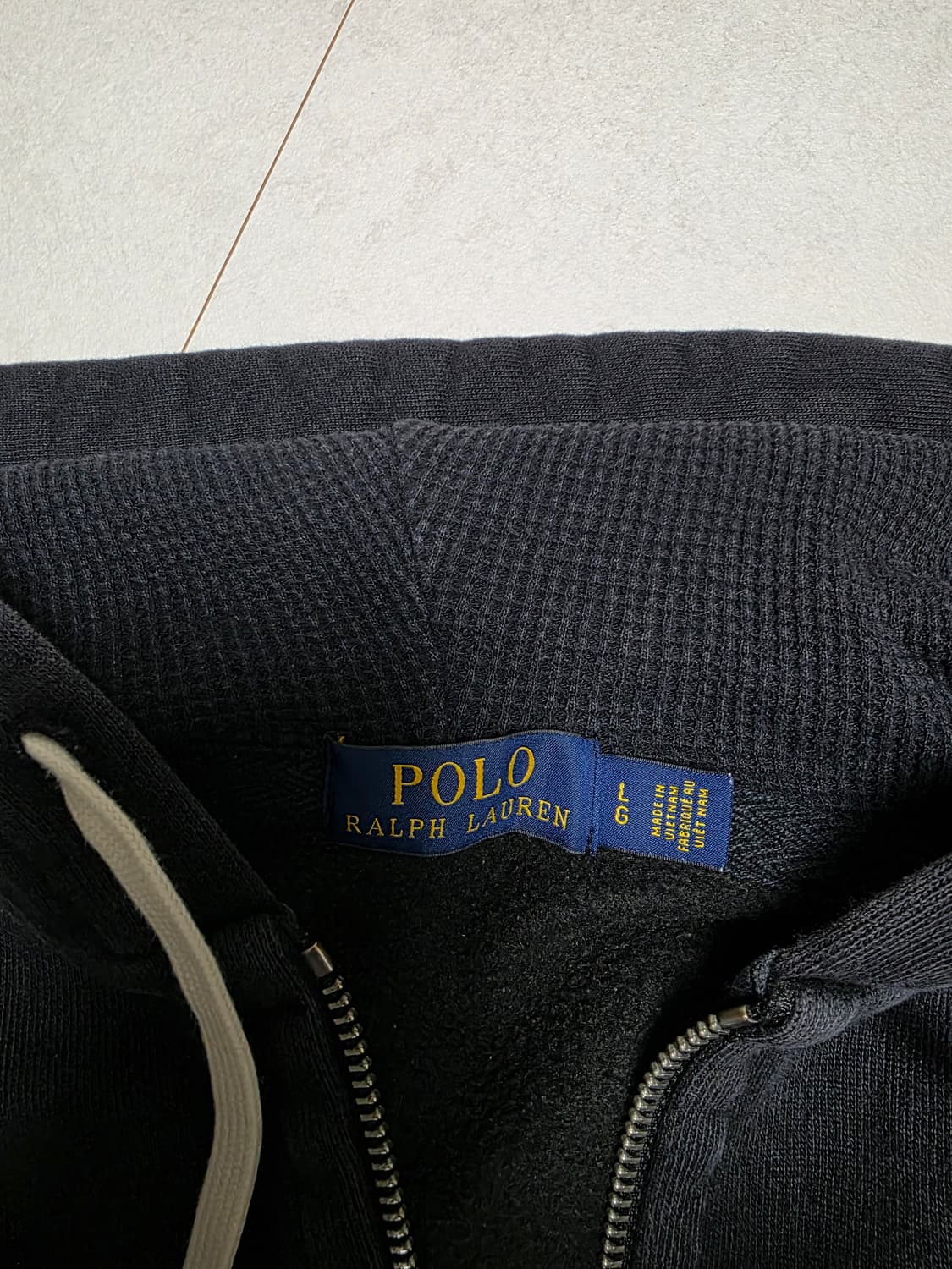 폴로 랄프로렌 블랙 후드집업 L 상품이미지3