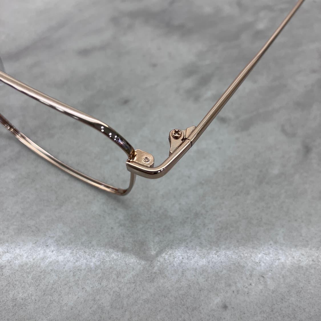 C52 PBL 골드 스퀘어 메탈테 안경 상품이미지2