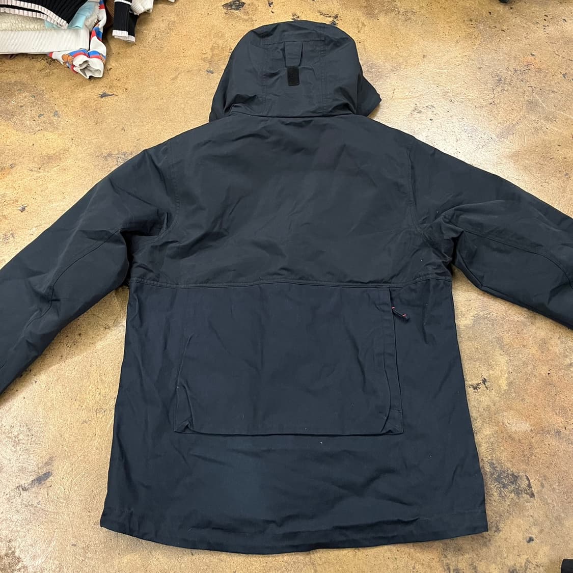 [정품/L] 컬럼비아 블랙 후드 바람막이 자켓 b17 상품이미지4