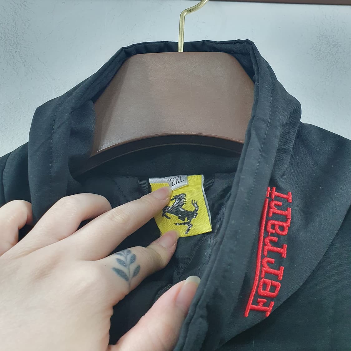 2XL 페라리 남성 누빔 라이더 점퍼 레이싱 자켓 상품이미지4