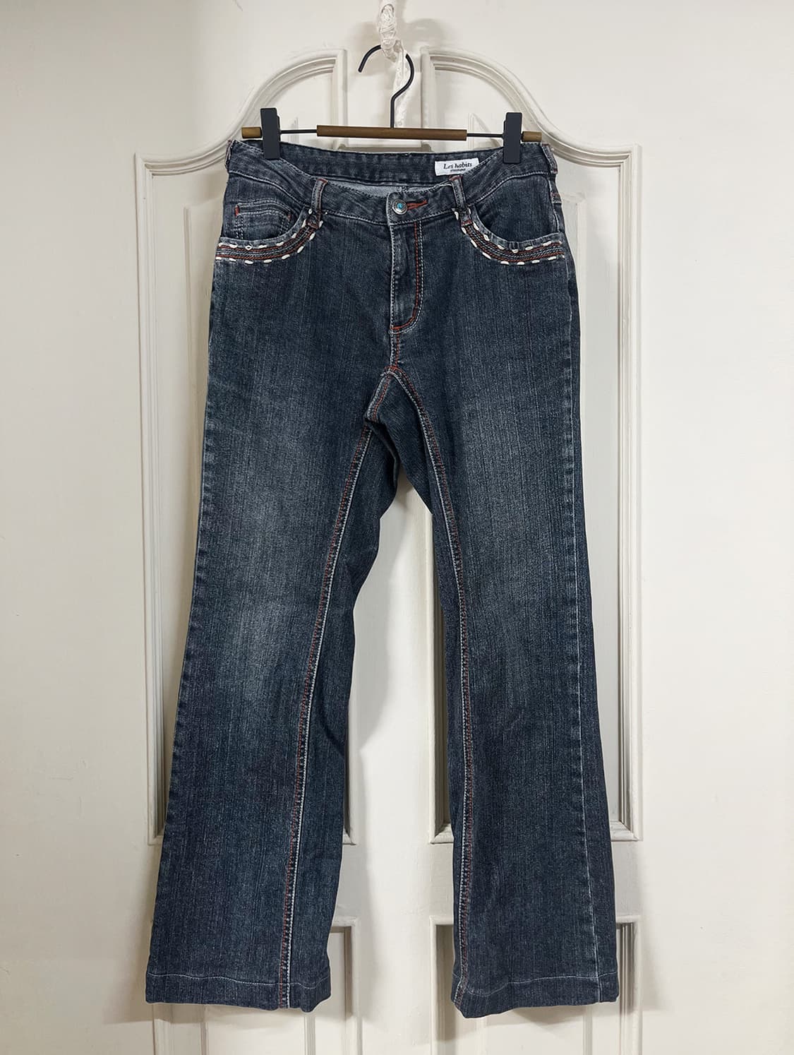 vintage western boot-cut denim pants 상품이미지1