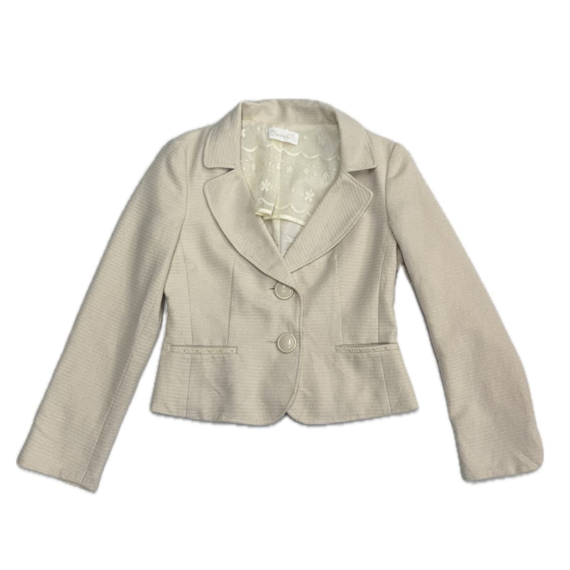 살구맛 Feroux 히메갸루 러블리 레이스 셔링 백포인트 자켓 페어리 상품이미지2