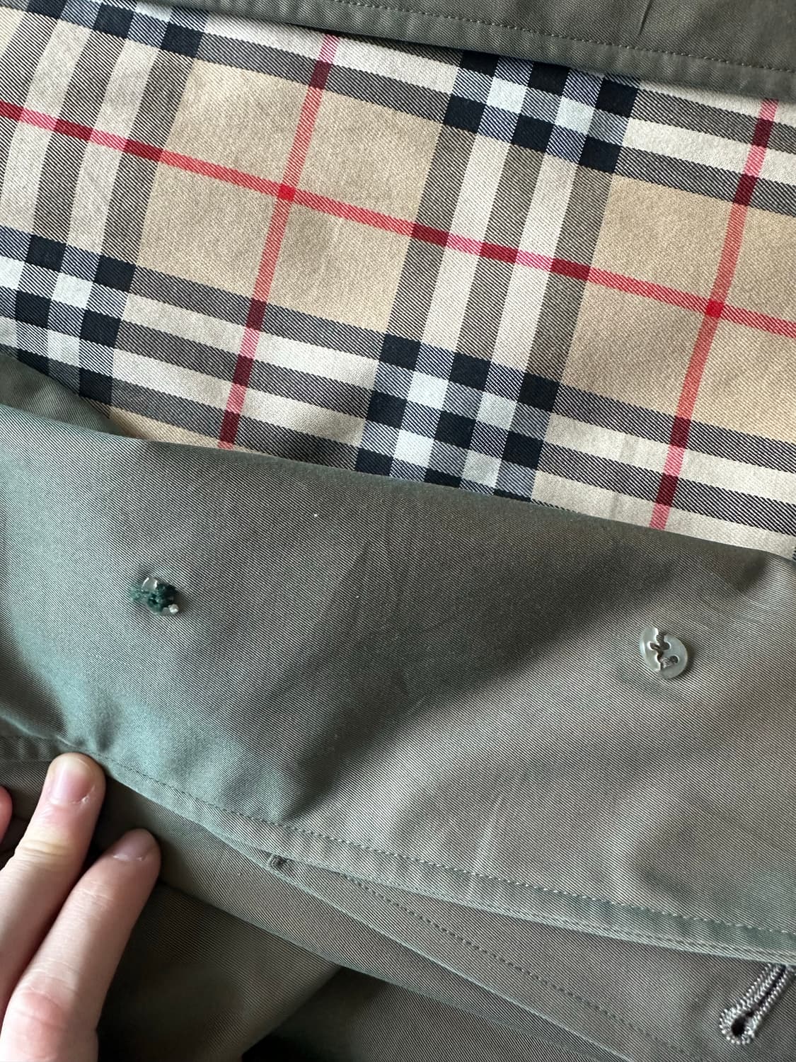 90S 빈티지 블루택 버버리 싱글코트 상품이미지7
