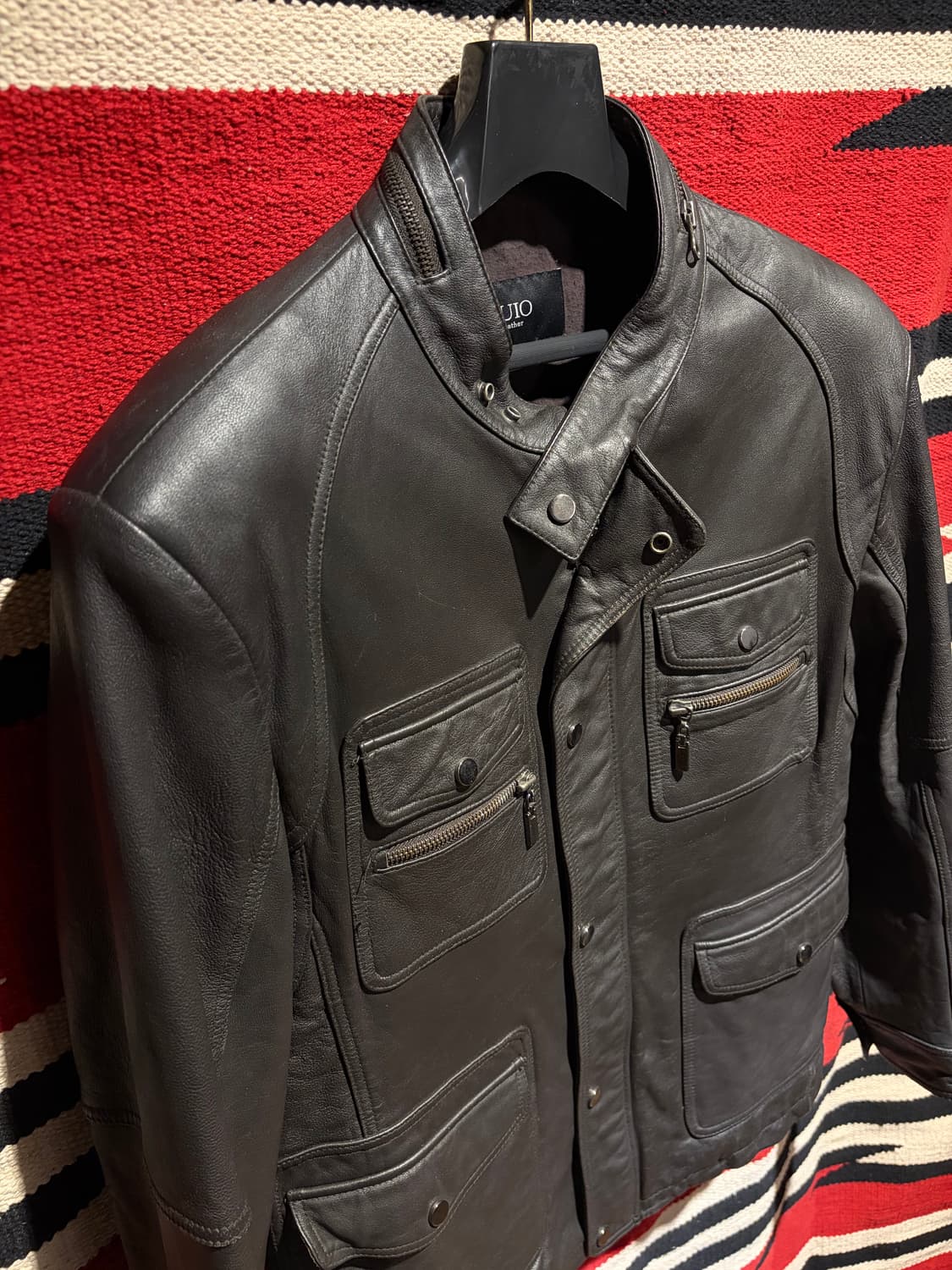 Vintage 4pocket biker jacket/ 양가죽 라이더자켓 상품이미지2