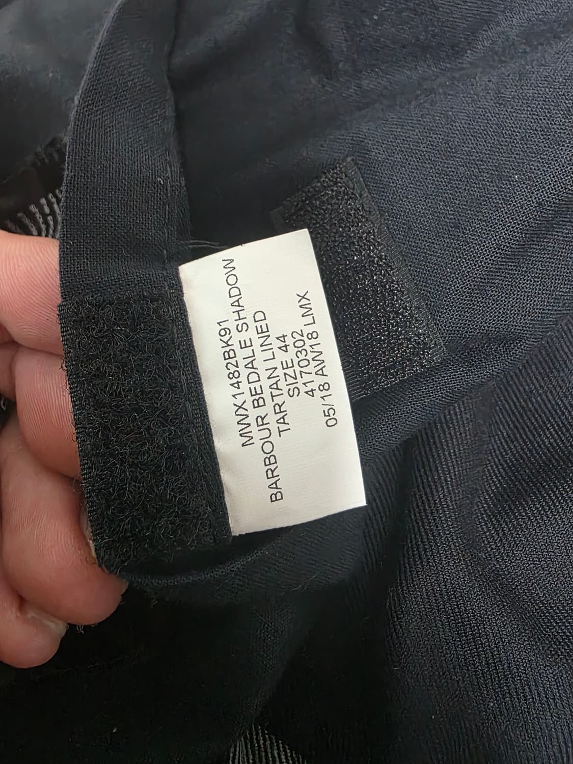 바버 비데일 섀도우 왁스자켓 44사이즈 상품이미지6