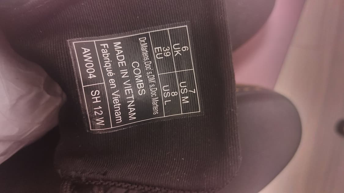 닥터마틴 콤비 나일론 부츠 6사이즈 상품이미지5