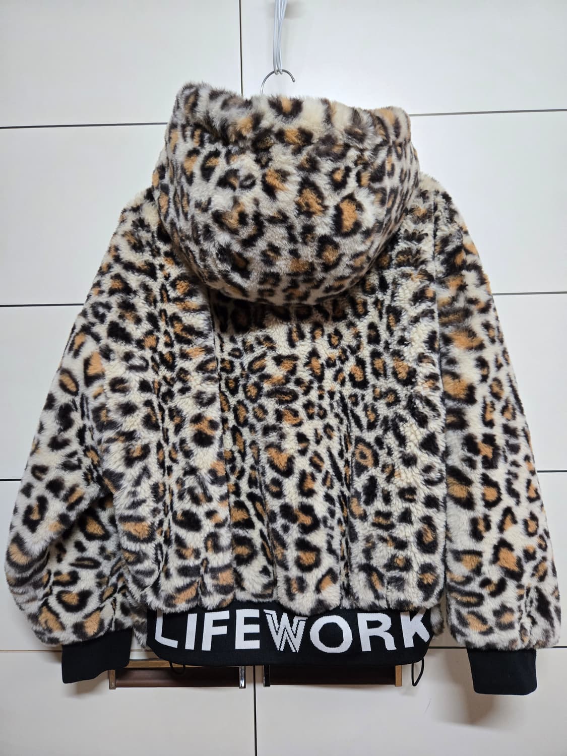 라이프워크 에코퍼 레오파드 후드 점퍼 상품이미지6