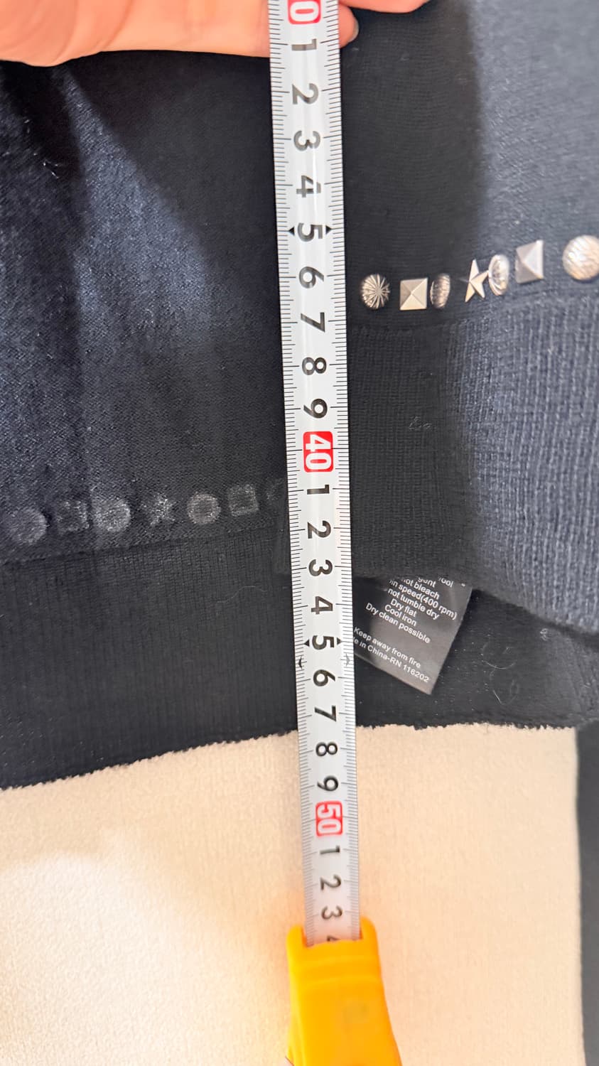 자딕앤볼테르 Zadig&Voltaire 메리노울 100% 스터드 크롭 가 상품이미지9