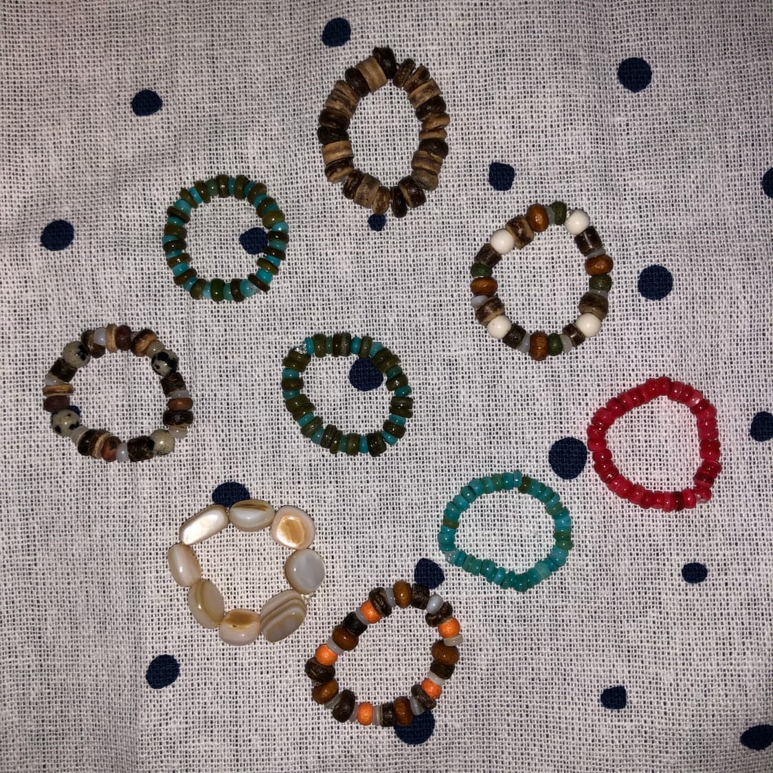 [hand made] 빈티지 비즈반지 9종 상품이미지1