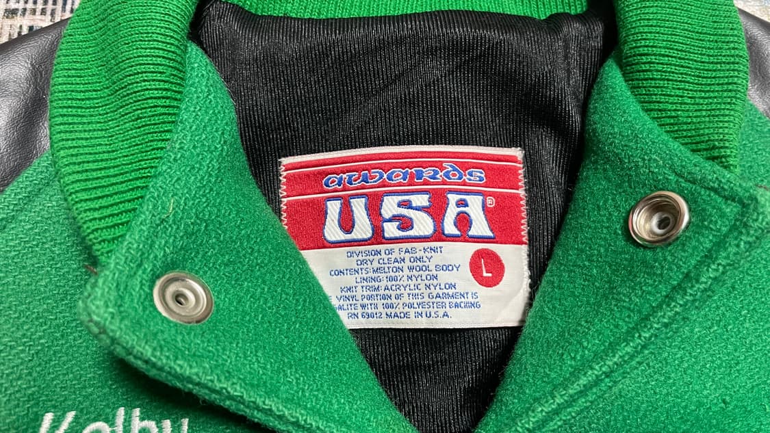 USA 80s~90s 미국빈티지 Awards 울 가죽 스타디움 바시티자켓 상품이미지8