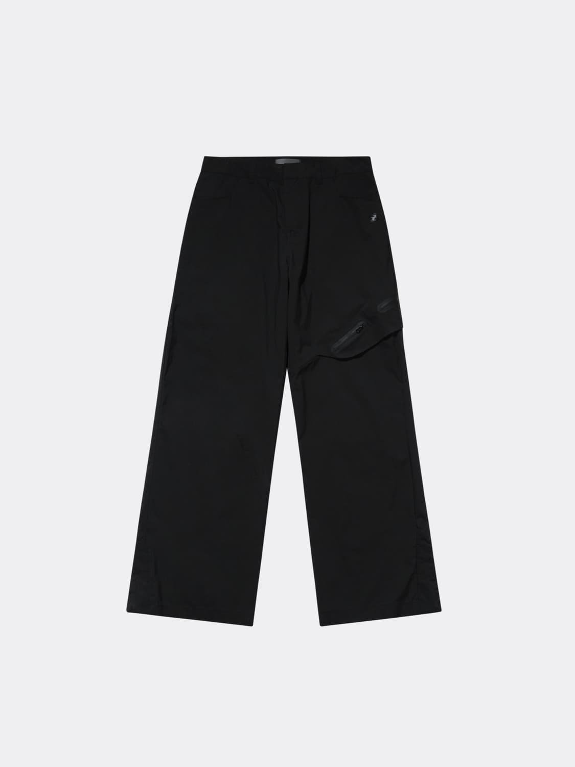 산산기어 윙 지퍼 트라우저 팬츠 블랙 1사이즈 상품이미지1