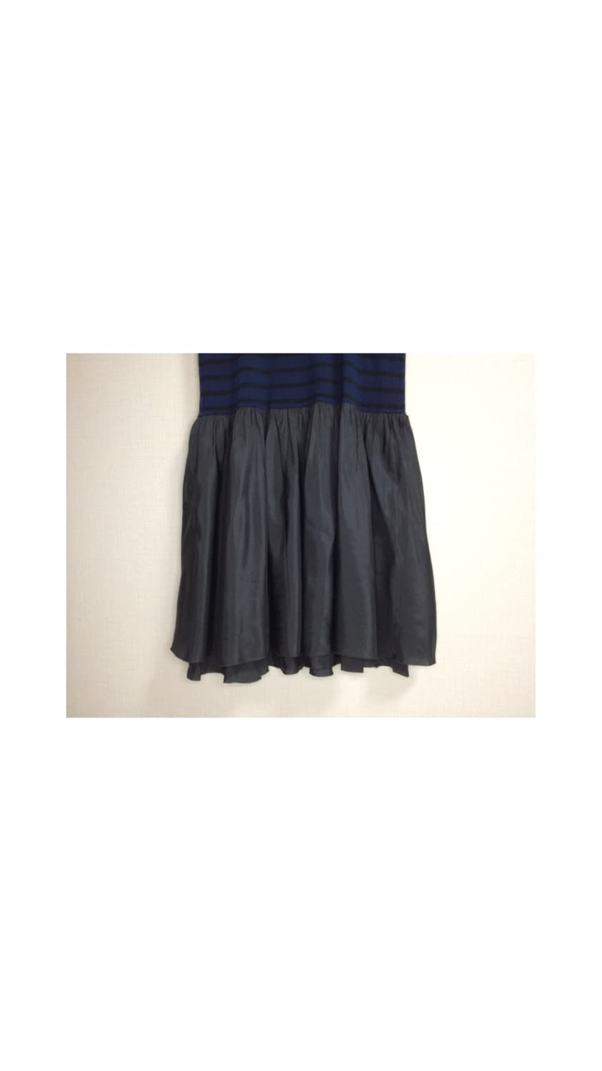 Sacai luck 사카이럭 블랙 네이비 스트라이프 반팔 원피스 상품이미지3