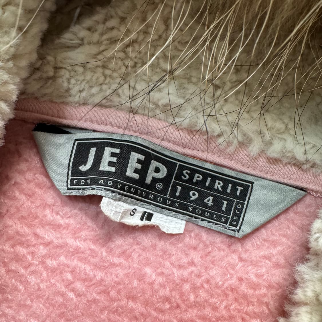 Name : Jeep 지프 연핑크컬러 반집업 후드퍼 울프죠 :)  상품이미지5