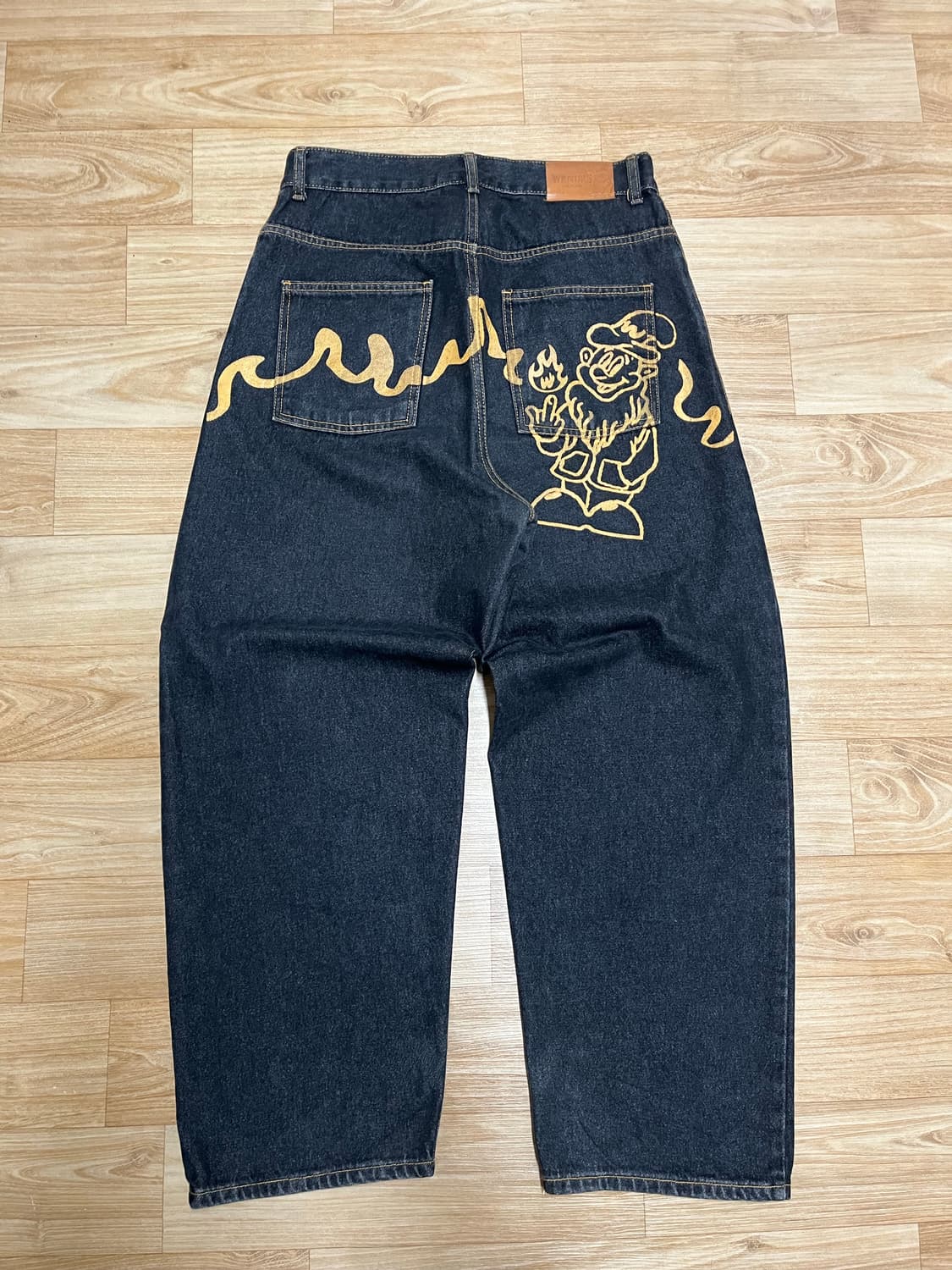 WKNDRS DWARF DENIM PANTS (BLACK) M 상품이미지2